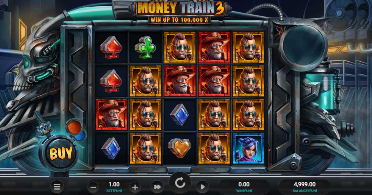 Sådan spiller du Money Train 3 slot