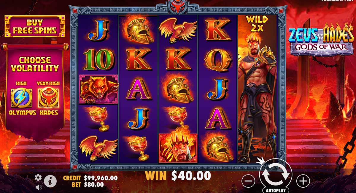 Zeus vs Hades Gods of War slot